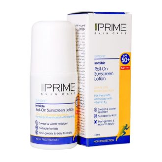 لوسیون رولی ضد آفتاب SPF50 پریم با حجم 50 میلی لیتر